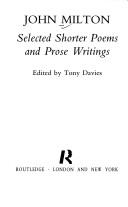 Cover of Selected Shorter Poems and Prose