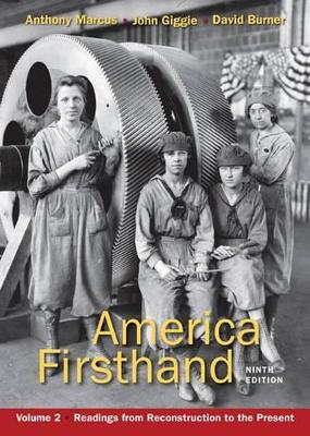 Book cover for America Firsthand, Volume 2