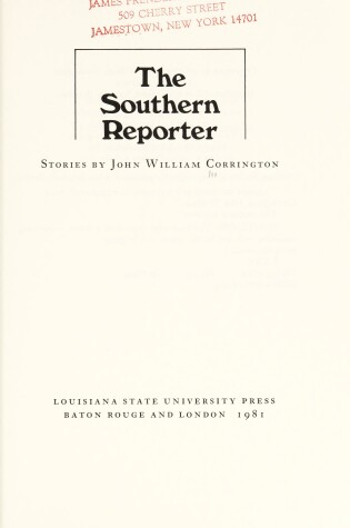 Cover of The Southern Reporter and Other Stories