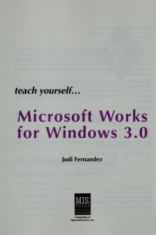 Cover of Teach Yourself WORKS 3 for Windows