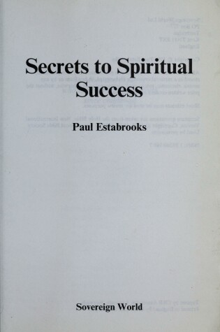 Cover of Secrets to Spiritual Success