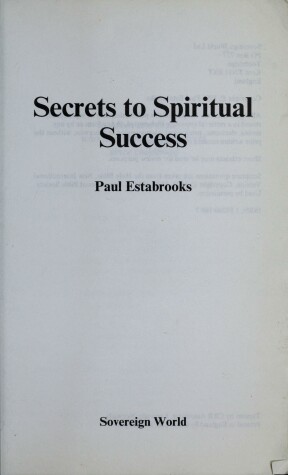 Book cover for Secrets to Spiritual Success