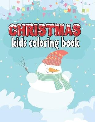 Book cover for christmas kids coloring book