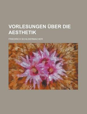 Book cover for Vorlesungen Uber Die Aesthetik