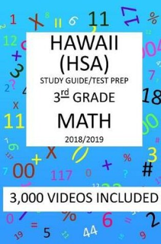 Cover of 3rd Grade HAWAII HSA, 2019 MATH, Test Prep