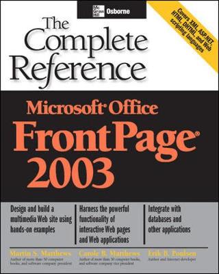 Cover of Microsoft Office FrontPage 2003: The Complete Reference