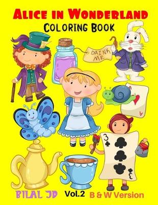 Book cover for Alice in Wonderland Coloring Book