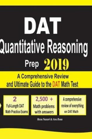 Cover of DAT Quantitative Reasoning Prep 2019