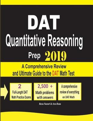 Book cover for DAT Quantitative Reasoning Prep 2019