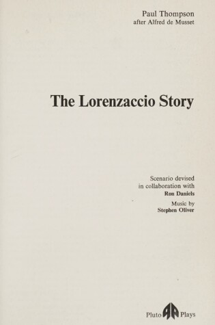 Cover of Lorenzaccio Story