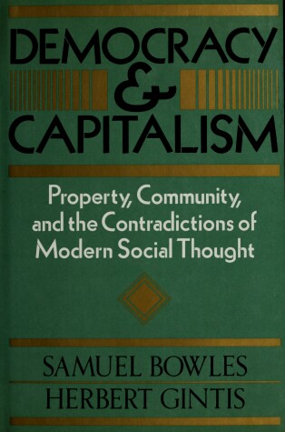 Book cover for Democracy & Capitalism