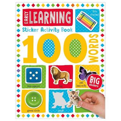 Book cover for 100 Early Learning Words Sticker Activity