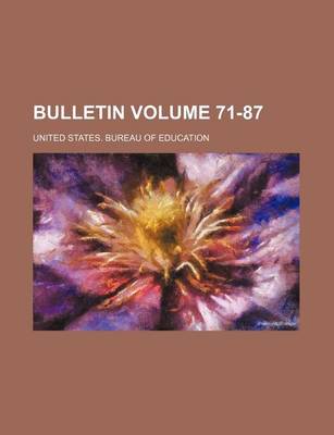 Book cover for Bulletin Volume 71-87