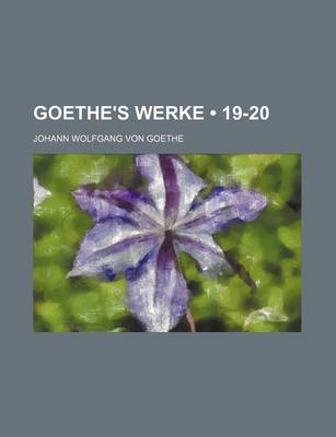 Book cover for Goethe's Werke (19-20)