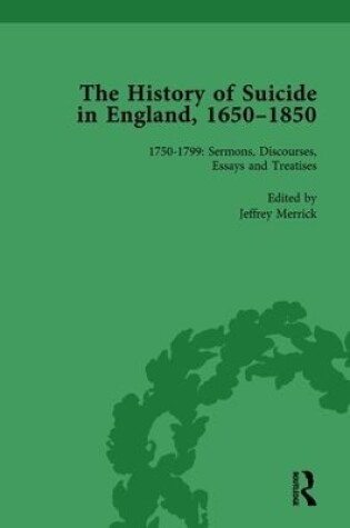 Cover of The History of Suicide in England, 1650-1850, Part II vol 5