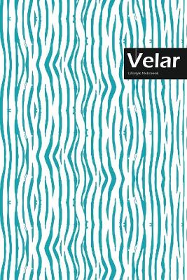 Book cover for Velar Lifestyle, Animal Print, Write-in Notebook, Dotted Lines, Wide Ruled, Medium 6 x 9", 144 Sheets (Royal Blue)