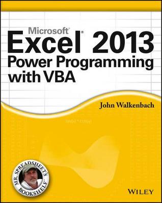 Book cover for Excel 2013 Power Programming with VBA