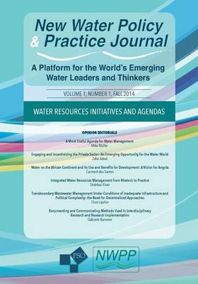 Book cover for Water Resources Initiatives and Agendas