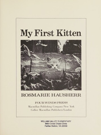 Book cover for My First Kitten