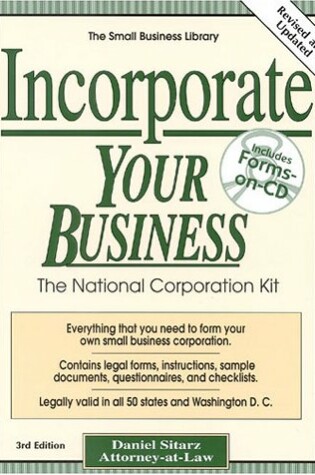 Cover of Incorporate Your Business