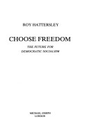 Book cover for Choose Freedom