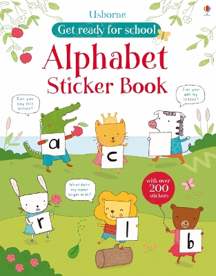 Book cover for Alphabet Sticker Book