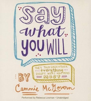 Book cover for Say What You Will