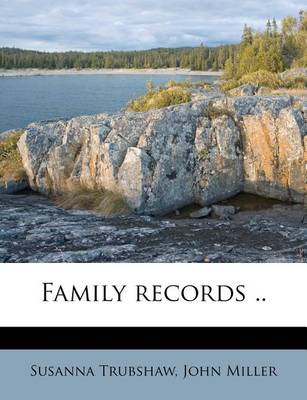 Book cover for Family Records ..