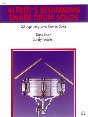 Book cover for Alfred's Beginning Snare Drum Solos