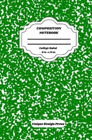 Cover of Composition Notebook Green