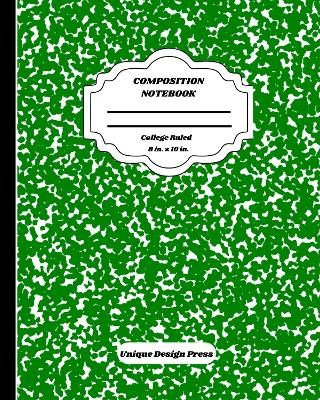 Book cover for Composition Notebook Green