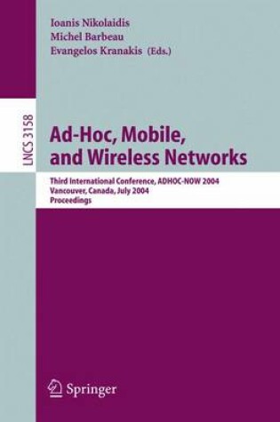 Cover of AD-Hoc, Mobile, and Wireless Networks