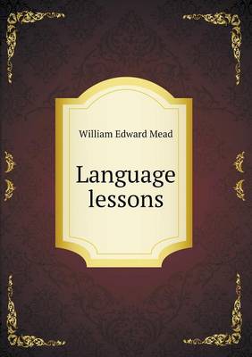 Book cover for Language lessons