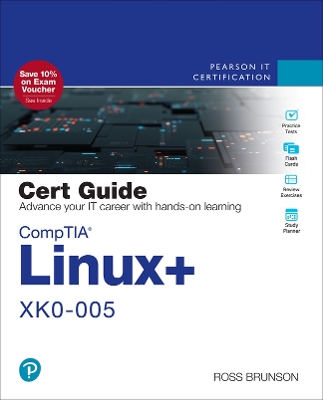 Book cover for CompTIA Linux+ XK0-005 Cert Guide