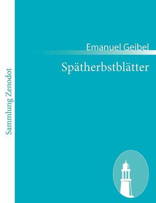 Book cover for Spätherbstblätter