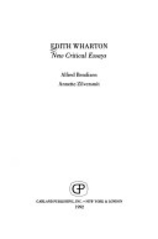 Cover of Edith Wharton