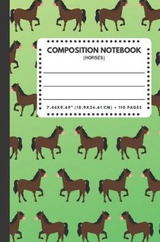 Cover of Composition Notebook Horses