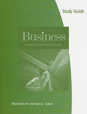 Book cover for Study Guide for Jennings' Business: Its Legal, Ethical, and Global  Environment, 9th