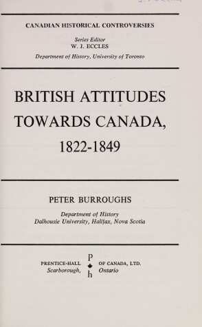 Book cover for British Attitudes Towards Canada