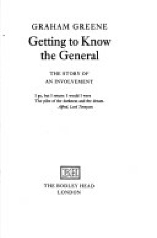 Cover of Getting to Know the General