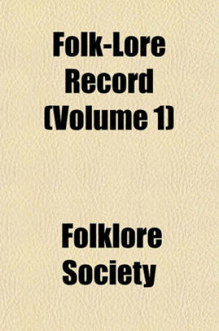 Cover of Folk-Lore Record (Volume 1)