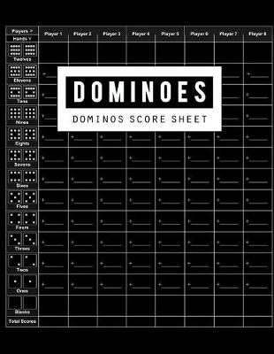 Book cover for Dominoes Score Sheet