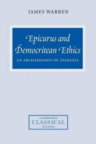 Cover of Epicurus and Democritean Ethics