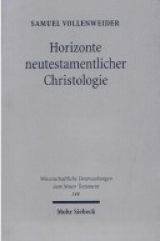 Cover of Horizonte neutestamentlicher Christologie