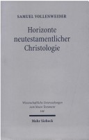 Book cover for Horizonte neutestamentlicher Christologie