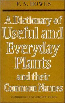 Book cover for A Dictionary of Useful and Everyday Plants and their Common Names