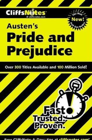 Cover of Cliffsnotes on Austen's Pride and Prejudice
