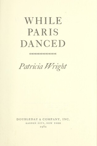 Cover of While Paris Danced