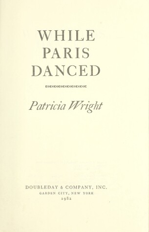 Book cover for While Paris Danced