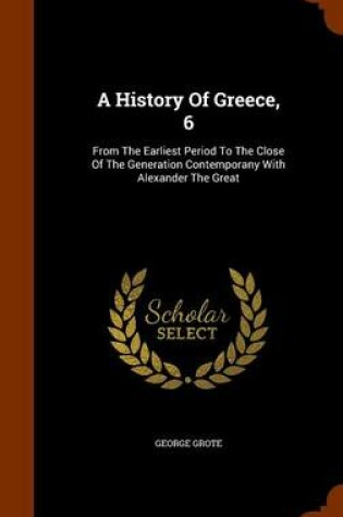 Cover of A History of Greece, 6